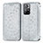 Coque Portefeuille Motif Fantaisie Livre Cuir Etui Clapet S01D pour Xiaomi Redmi Note 11 5G Argent