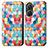 Coque Portefeuille Motif Fantaisie Livre Cuir Etui Clapet S02D pour Asus Zenfone 9 Petit