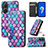 Coque Portefeuille Motif Fantaisie Livre Cuir Etui Clapet S02D pour Asus Zenfone 9 Petit