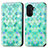 Coque Portefeuille Motif Fantaisie Livre Cuir Etui Clapet S02D pour Huawei Enjoy 50 Vert