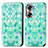 Coque Portefeuille Motif Fantaisie Livre Cuir Etui Clapet S02D pour Huawei Honor 60 5G Vert