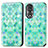 Coque Portefeuille Motif Fantaisie Livre Cuir Etui Clapet S02D pour Huawei Honor 80 5G Vert