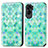 Coque Portefeuille Motif Fantaisie Livre Cuir Etui Clapet S02D pour Huawei Honor 90 Lite 5G Vert