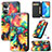 Coque Portefeuille Motif Fantaisie Livre Cuir Etui Clapet S02D pour Huawei Honor X7 Petit