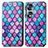 Coque Portefeuille Motif Fantaisie Livre Cuir Etui Clapet S02D pour Huawei Honor X7b Violet