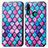 Coque Portefeuille Motif Fantaisie Livre Cuir Etui Clapet S02D pour Huawei Y9 Prime (2019) Violet