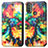 Coque Portefeuille Motif Fantaisie Livre Cuir Etui Clapet S02D pour Motorola Moto E20 Colorful