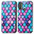 Coque Portefeuille Motif Fantaisie Livre Cuir Etui Clapet S02D pour Motorola Moto E30 Violet