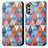 Coque Portefeuille Motif Fantaisie Livre Cuir Etui Clapet S02D pour Motorola Moto E32 Petit