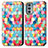 Coque Portefeuille Motif Fantaisie Livre Cuir Etui Clapet S02D pour Motorola Moto Edge 20 5G Petit