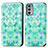 Coque Portefeuille Motif Fantaisie Livre Cuir Etui Clapet S02D pour Motorola Moto Edge 20 5G Vert