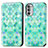 Coque Portefeuille Motif Fantaisie Livre Cuir Etui Clapet S02D pour Motorola Moto Edge (2022) 5G Vert