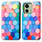 Coque Portefeuille Motif Fantaisie Livre Cuir Etui Clapet S02D pour Motorola Moto Edge 40 5G Colorful