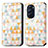 Coque Portefeuille Motif Fantaisie Livre Cuir Etui Clapet S02D pour Motorola Moto Edge X30 5G Blanc