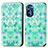 Coque Portefeuille Motif Fantaisie Livre Cuir Etui Clapet S02D pour Motorola Moto G Stylus (2022) 4G Vert