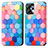 Coque Portefeuille Motif Fantaisie Livre Cuir Etui Clapet S02D pour Motorola Moto G23 Colorful