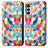 Coque Portefeuille Motif Fantaisie Livre Cuir Etui Clapet S02D pour Motorola Moto G42 Petit