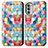 Coque Portefeuille Motif Fantaisie Livre Cuir Etui Clapet S02D pour Motorola MOTO G52 Petit