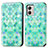 Coque Portefeuille Motif Fantaisie Livre Cuir Etui Clapet S02D pour Motorola Moto G53 5G Vert