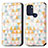 Coque Portefeuille Motif Fantaisie Livre Cuir Etui Clapet S02D pour Motorola Moto G60s Blanc