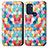 Coque Portefeuille Motif Fantaisie Livre Cuir Etui Clapet S02D pour Motorola Moto G60s Petit