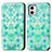 Coque Portefeuille Motif Fantaisie Livre Cuir Etui Clapet S02D pour Motorola Moto G73 5G Vert