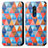 Coque Portefeuille Motif Fantaisie Livre Cuir Etui Clapet S02D pour Nokia C3 Petit