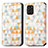 Coque Portefeuille Motif Fantaisie Livre Cuir Etui Clapet S02D pour Nokia G100 Blanc