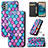 Coque Portefeuille Motif Fantaisie Livre Cuir Etui Clapet S02D pour Nokia G22 Petit