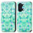 Coque Portefeuille Motif Fantaisie Livre Cuir Etui Clapet S02D pour OnePlus Ace 2V 5G Vert