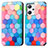 Coque Portefeuille Motif Fantaisie Livre Cuir Etui Clapet S02D pour Oppo Reno7 A Colorful