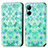 Coque Portefeuille Motif Fantaisie Livre Cuir Etui Clapet S02D pour Realme C33 (2023) Vert