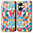 Coque Portefeuille Motif Fantaisie Livre Cuir Etui Clapet S02D pour Realme C55 Petit