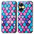 Coque Portefeuille Motif Fantaisie Livre Cuir Etui Clapet S02D pour Realme C55 Violet