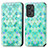 Coque Portefeuille Motif Fantaisie Livre Cuir Etui Clapet S02D pour Realme GT Neo 3T 5G Vert