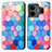 Coque Portefeuille Motif Fantaisie Livre Cuir Etui Clapet S02D pour Realme GT Neo5 5G Colorful