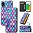 Coque Portefeuille Motif Fantaisie Livre Cuir Etui Clapet S02D pour Samsung Galaxy A03 Core Petit