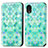 Coque Portefeuille Motif Fantaisie Livre Cuir Etui Clapet S02D pour Samsung Galaxy A03 Core Vert