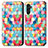 Coque Portefeuille Motif Fantaisie Livre Cuir Etui Clapet S02D pour Samsung Galaxy A04s Mixte