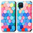 Coque Portefeuille Motif Fantaisie Livre Cuir Etui Clapet S02D pour Samsung Galaxy F12 Colorful