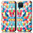 Coque Portefeuille Motif Fantaisie Livre Cuir Etui Clapet S02D pour Samsung Galaxy F12 Petit