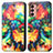 Coque Portefeuille Motif Fantaisie Livre Cuir Etui Clapet S02D pour Samsung Galaxy F13 4G Petit