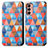 Coque Portefeuille Motif Fantaisie Livre Cuir Etui Clapet S02D pour Samsung Galaxy F13 4G Petit