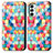 Coque Portefeuille Motif Fantaisie Livre Cuir Etui Clapet S02D pour Samsung Galaxy F23 5G Mixte