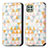 Coque Portefeuille Motif Fantaisie Livre Cuir Etui Clapet S02D pour Samsung Galaxy F42 5G Blanc