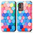 Coque Portefeuille Motif Fantaisie Livre Cuir Etui Clapet S02D pour Samsung Galaxy M13 5G Colorful