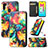 Coque Portefeuille Motif Fantaisie Livre Cuir Etui Clapet S02D pour Samsung Galaxy M21 Petit