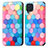 Coque Portefeuille Motif Fantaisie Livre Cuir Etui Clapet S02D pour Samsung Galaxy M32 4G Colorful