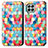 Coque Portefeuille Motif Fantaisie Livre Cuir Etui Clapet S02D pour Samsung Galaxy M33 5G Petit