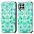 Coque Portefeuille Motif Fantaisie Livre Cuir Etui Clapet S02D pour Samsung Galaxy M53 5G Vert